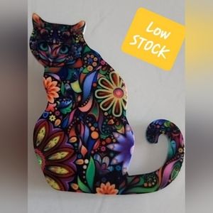 BOHEMIAN Pattern Acrylic Cat Brooch BRG